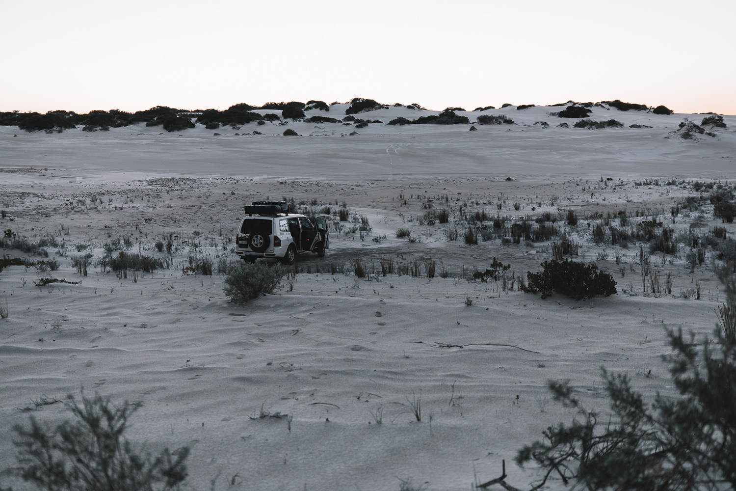 free camp ouest australie dans les dunes